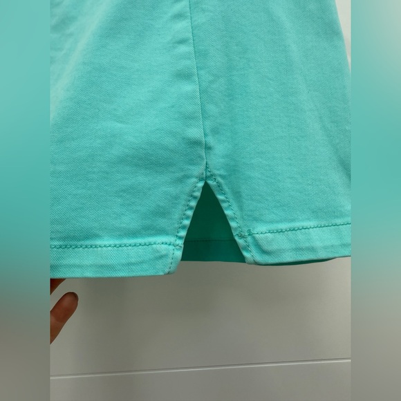 Wild Fable Notch Front Stretch Denim Mini Skirt Distressed Aqua Blue NWT Size 4 - Picture 6 of 9
